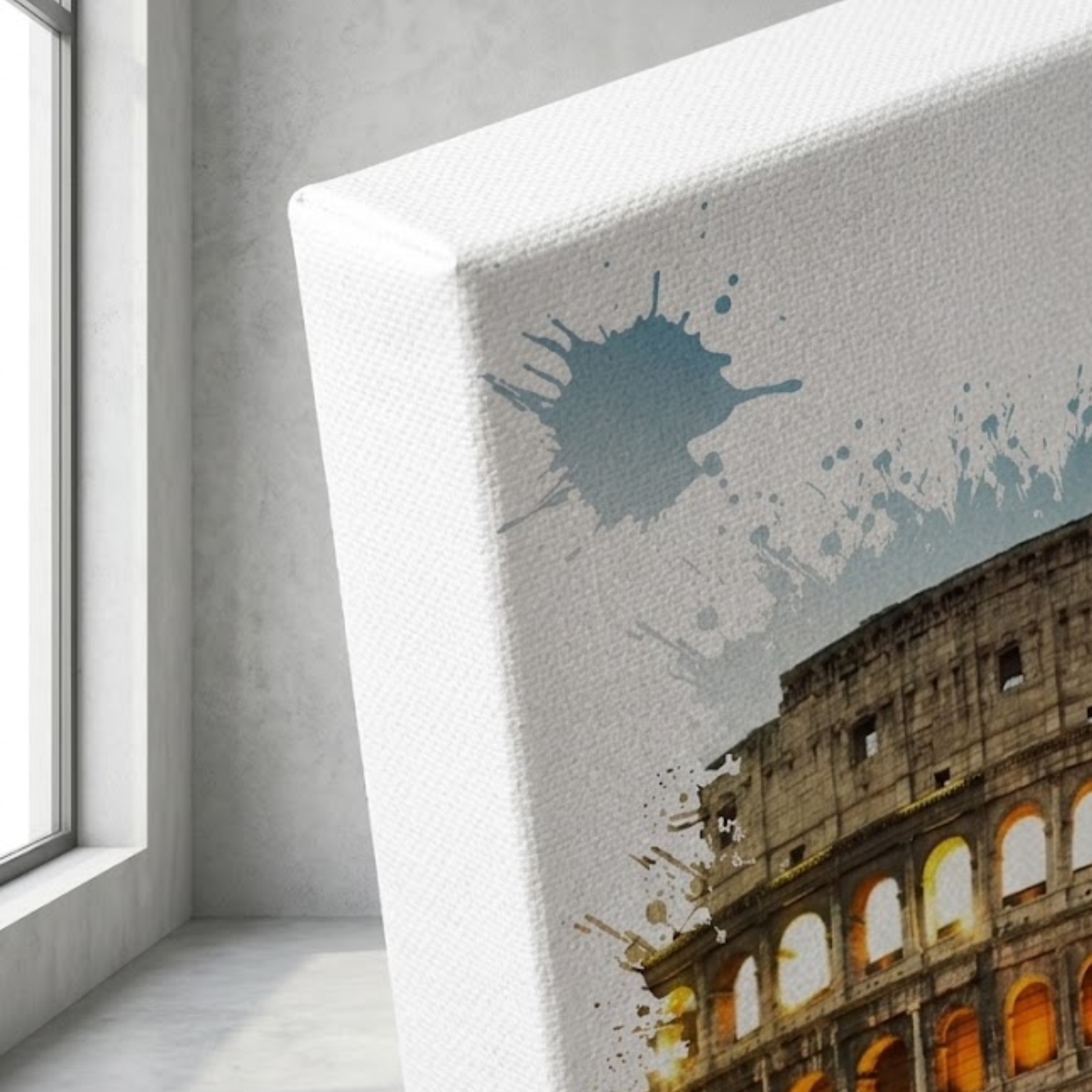 Rome Colosseum Wall Art, Canvas Wall Decor, Home Decoration, Sunset View, Sunset in Rome, Roma City Art, Minimalist Decoration, Kids Gift - Image 8