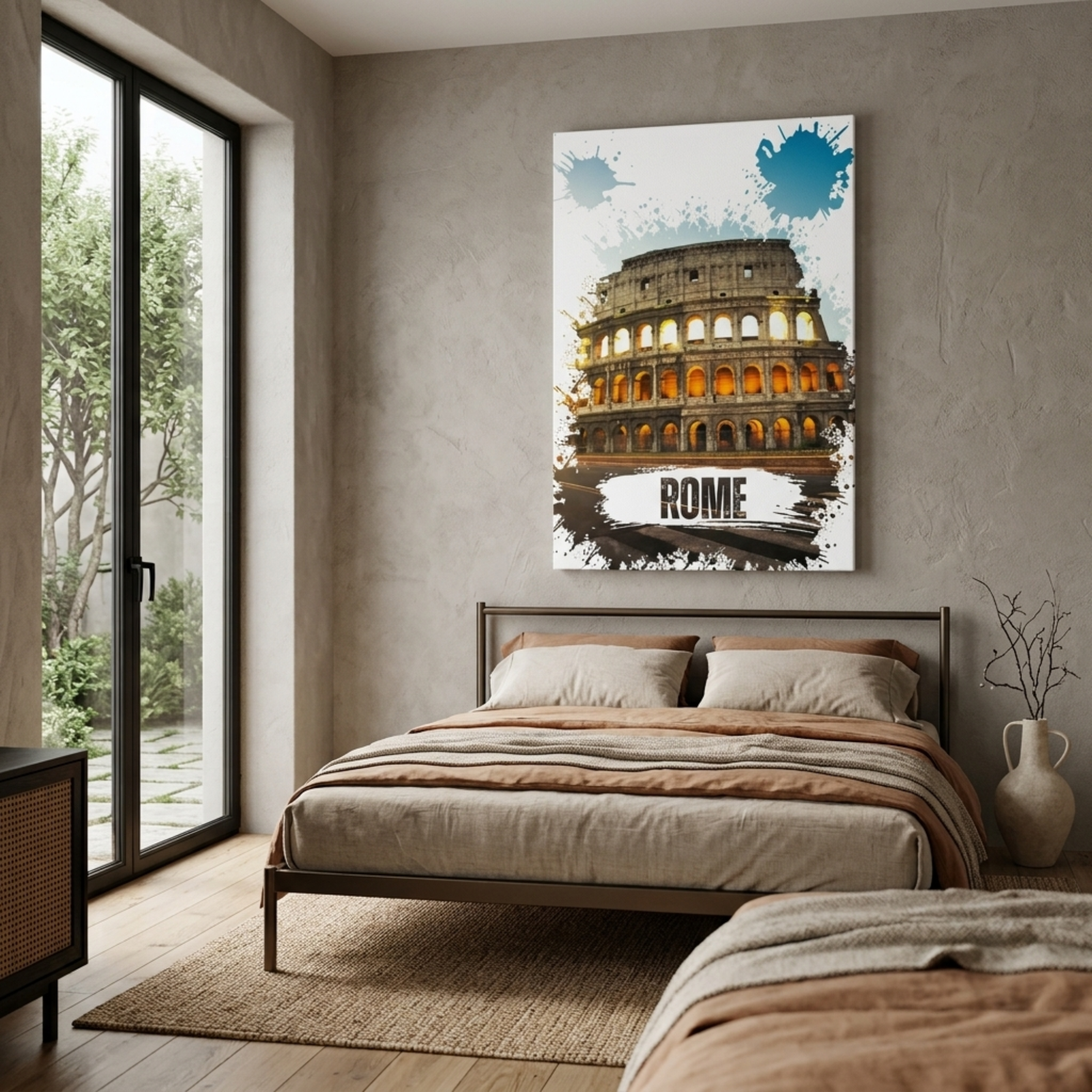 Rome Colosseum Wall Art, Canvas Wall Decor, Home Decoration, Sunset View, Sunset in Rome, Roma City Art, Minimalist Decoration, Kids Gift - Image 11