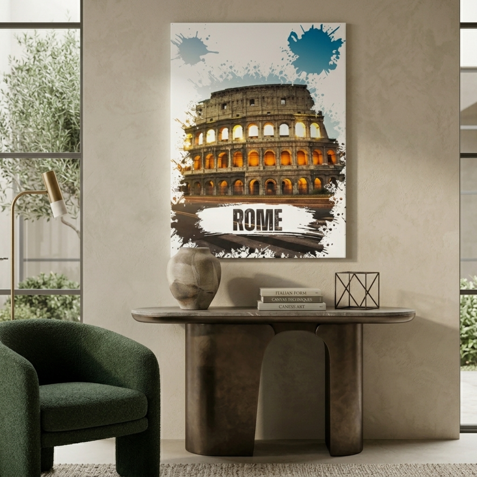 Rome Colosseum Wall Art, Canvas Wall Decor, Home Decoration, Sunset View, Sunset in Rome, Roma City Art, Minimalist Decoration, Kids Gift - Image 12