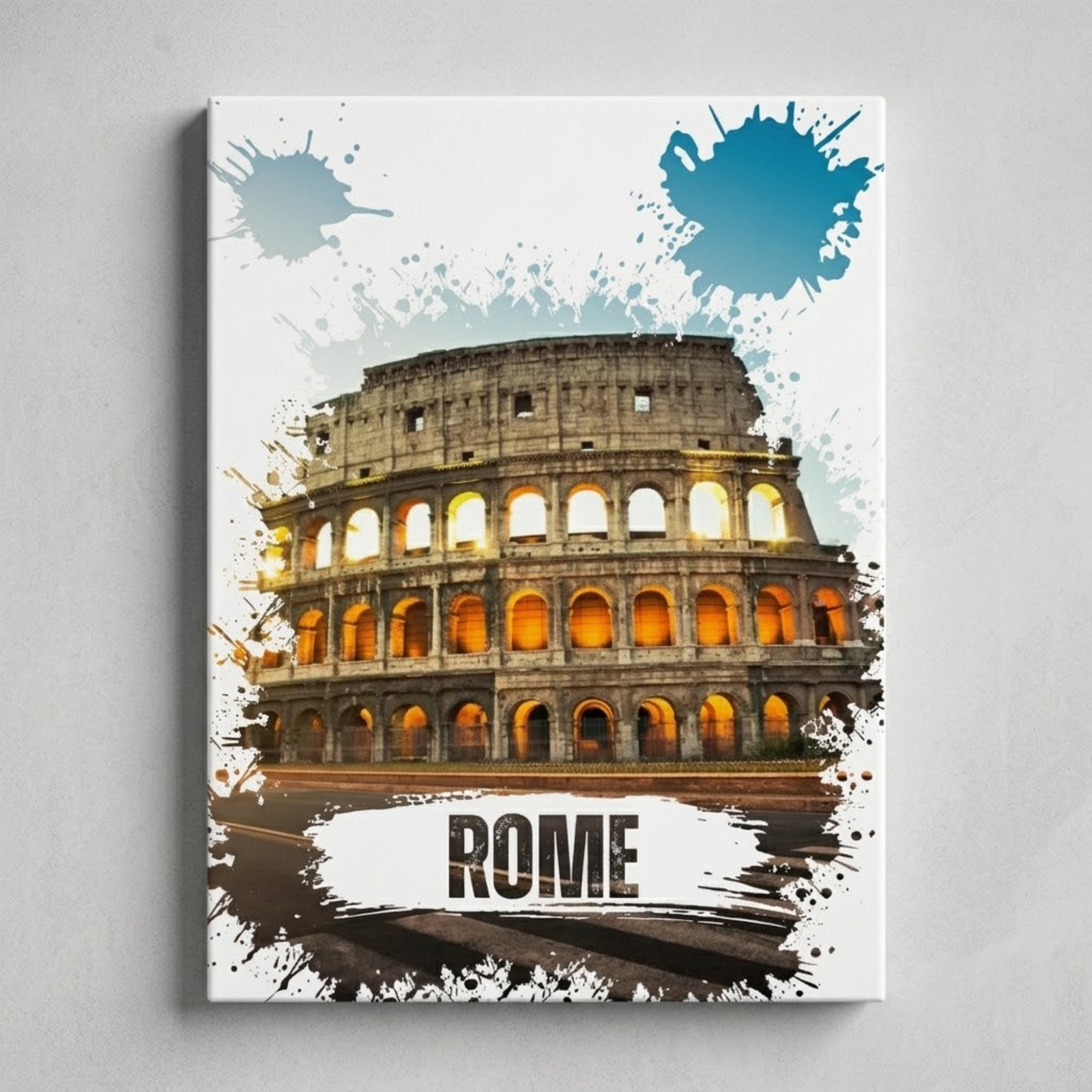 Rome Colosseum Wall Art, Canvas Wall Decor, Home Decoration, Sunset View, Sunset in Rome, Roma City Art, Minimalist Decoration, Kids Gift - Image 14