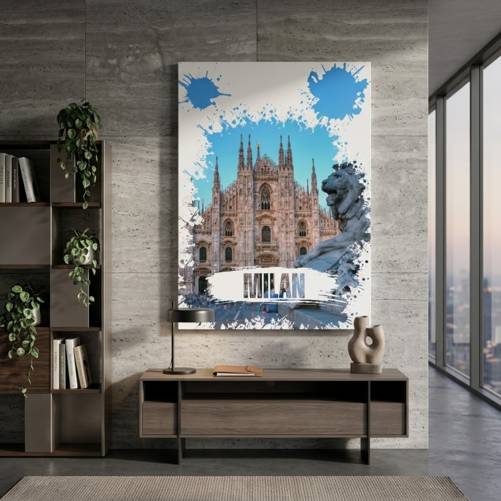 Milan Cathedral Canvas, 3D Canvas Wall Art, Housewarming Gift, Colorful Wall Art, 6 Sizes Canvas, Cotton Canvas Wall Art, Watercolor Art - Image 5