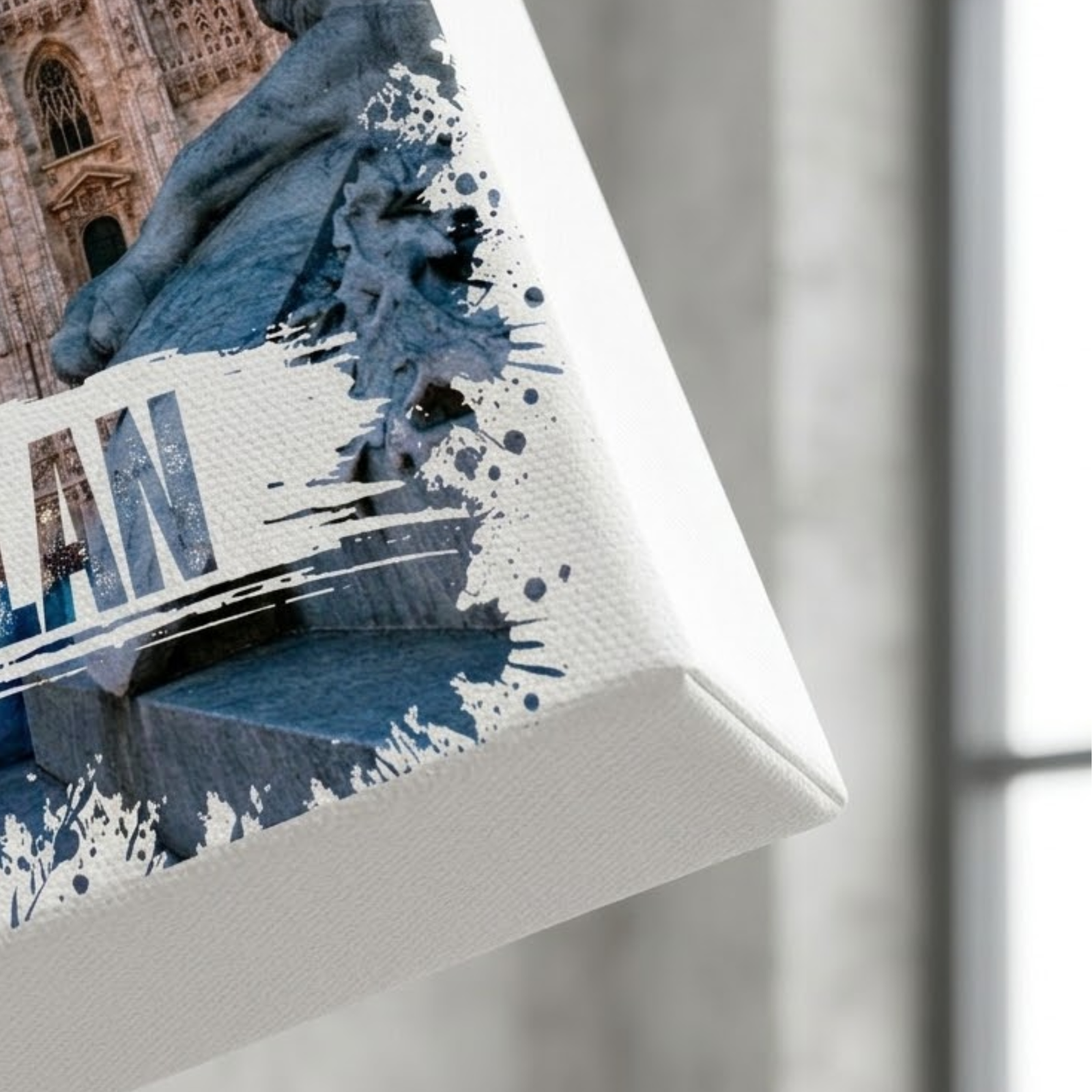 Milan Cathedral Canvas, 3D Canvas Wall Art, Housewarming Gift, Colorful Wall Art, 6 Sizes Canvas, Cotton Canvas Wall Art, Watercolor Art - Image 10