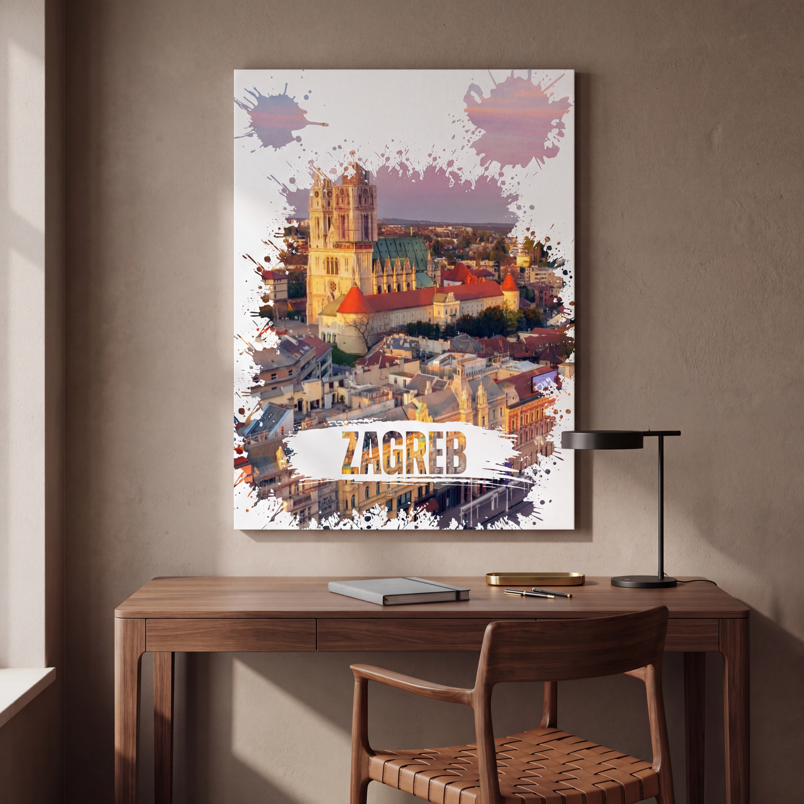 Zagreb Wall Art, Cathedral Canvas Wall Art, Matte Stretched Canvas Art, Croatia Decoration, City View, Housewarming Gift, Artistic Canvas - Image 4