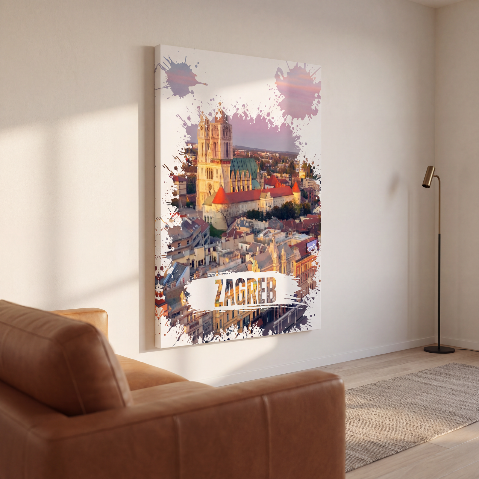 Zagreb Wall Art, Cathedral Canvas Wall Art, Matte Stretched Canvas Art, Croatia Decoration, City View, Housewarming Gift, Artistic Canvas - Image 7