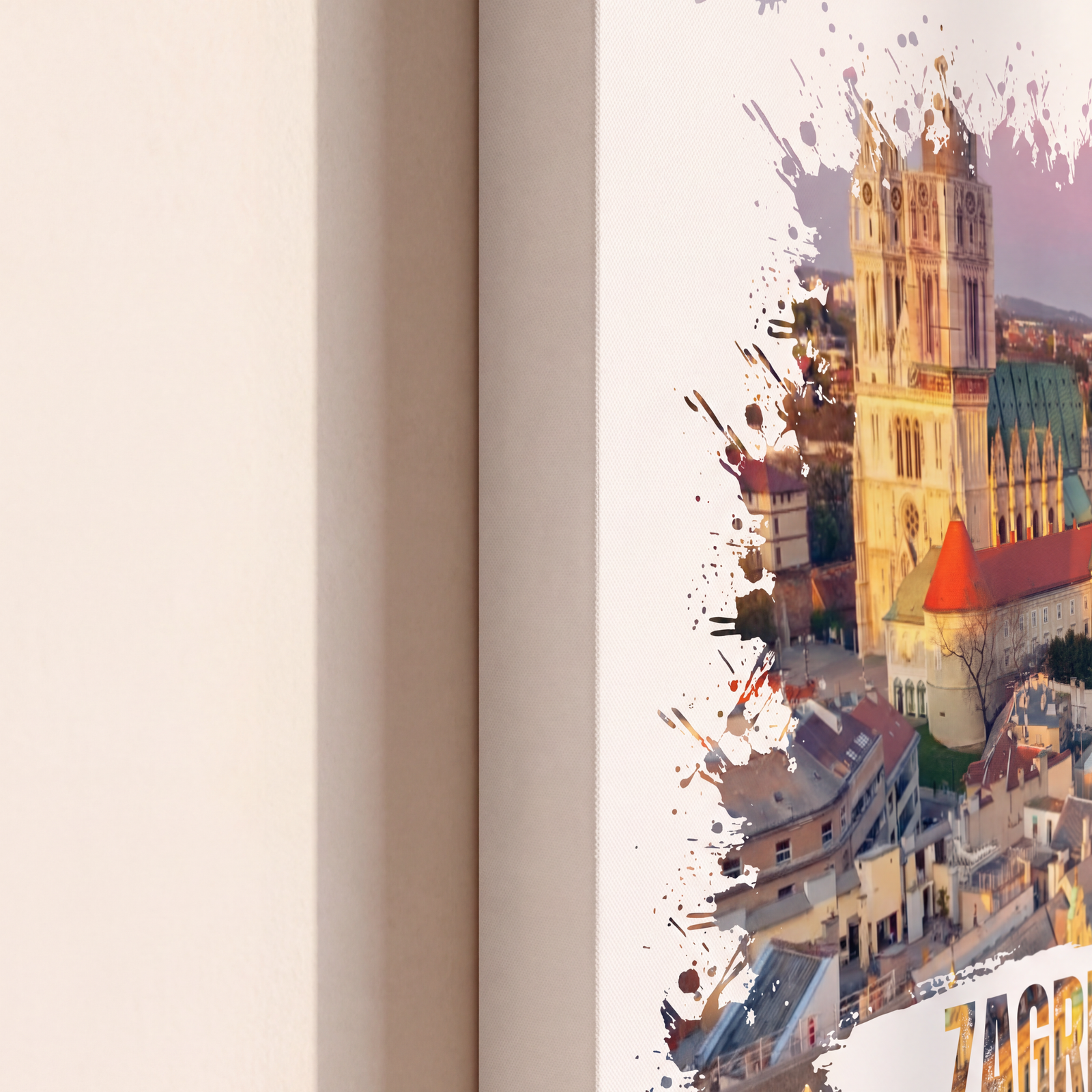 Zagreb Wall Art, Cathedral Canvas Wall Art, Matte Stretched Canvas Art, Croatia Decoration, City View, Housewarming Gift, Artistic Canvas - Image 8