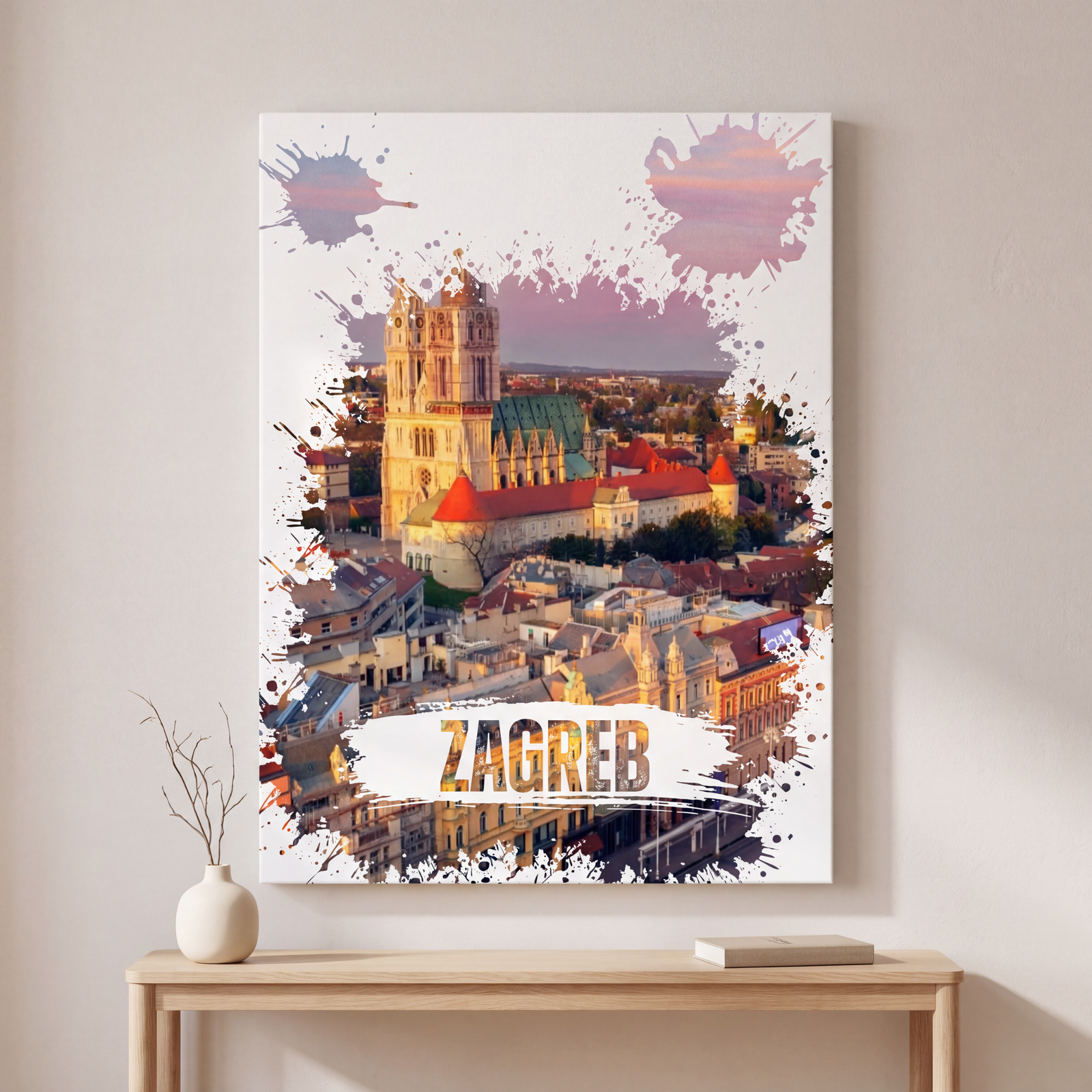 Zagreb Wall Art, Cathedral Canvas Wall Art, Matte Stretched Canvas Art, Croatia Decoration, City View, Housewarming Gift, Artistic Canvas - Image 12