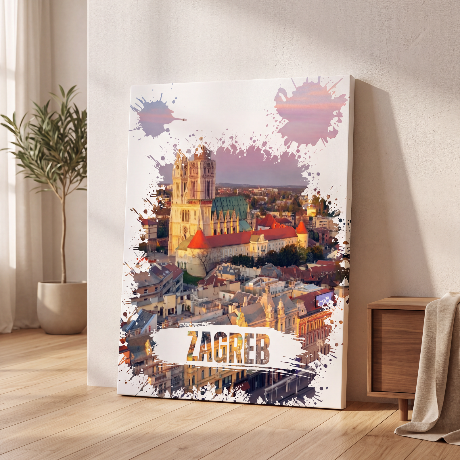 Zagreb Wall Art, Cathedral Canvas Wall Art, Matte Stretched Canvas Art, Croatia Decoration, City View, Housewarming Gift, Artistic Canvas - Image 13
