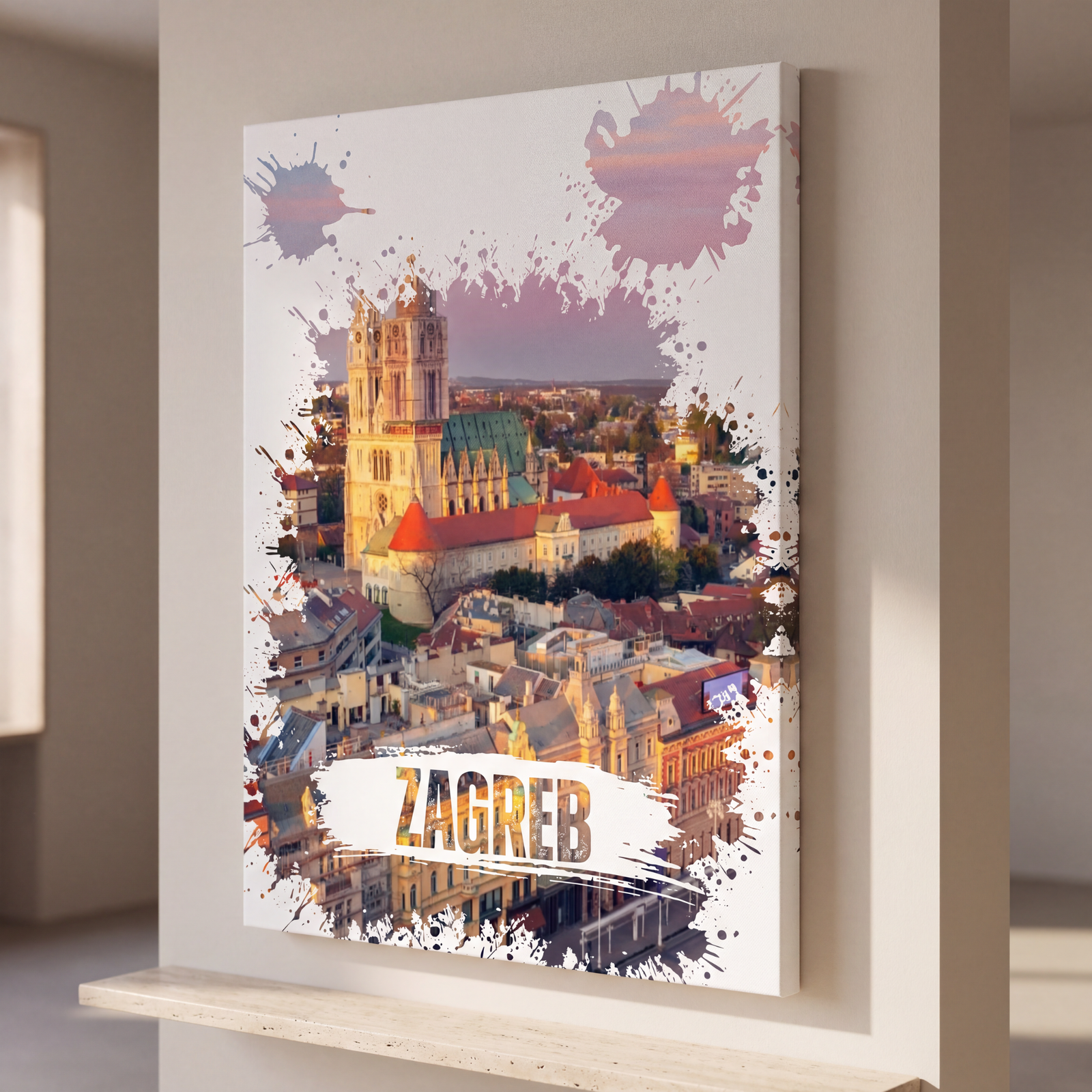 Zagreb Wall Art, Cathedral Canvas Wall Art, Matte Stretched Canvas Art, Croatia Decoration, City View, Housewarming Gift, Artistic Canvas - Image 14