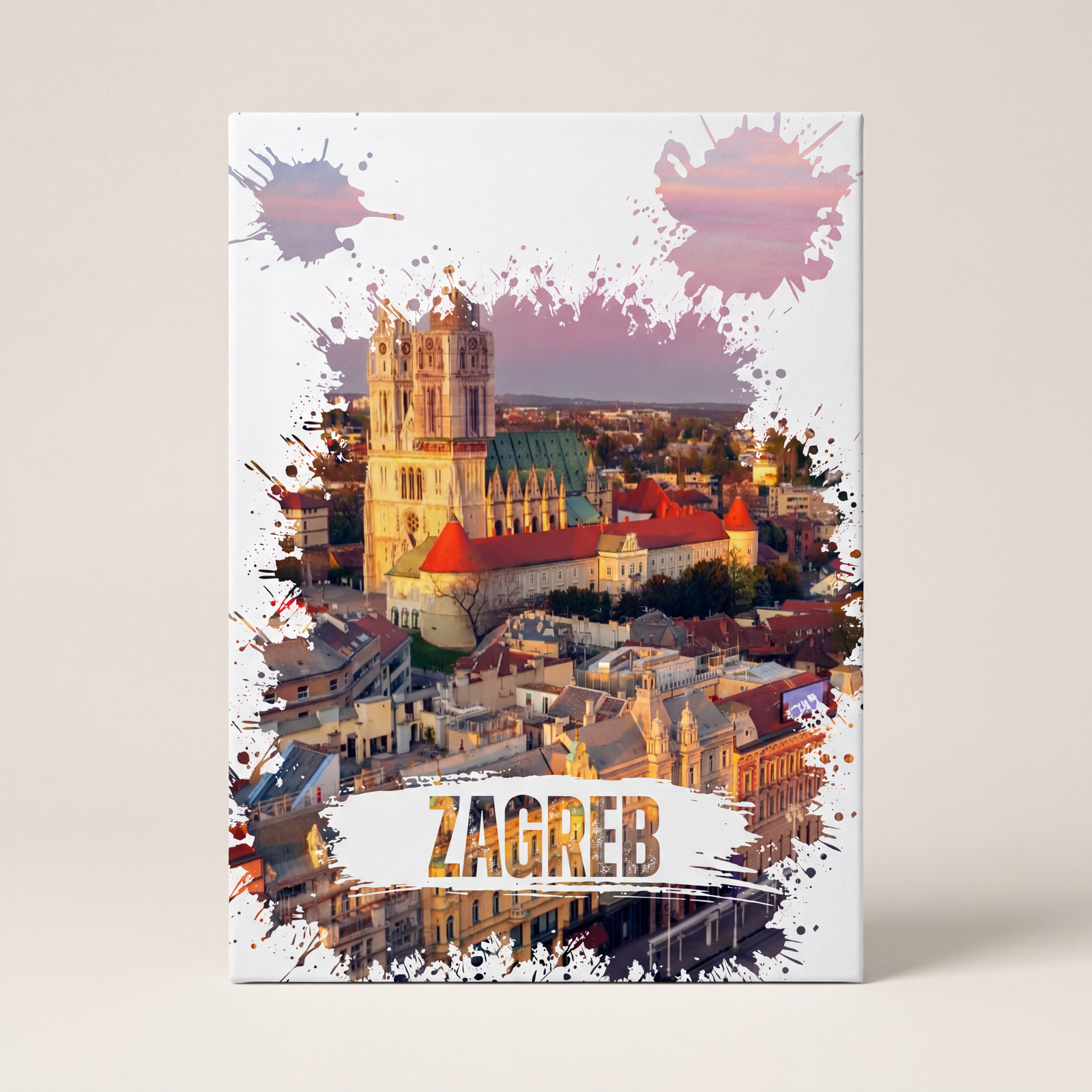 Zagreb Wall Art, Cathedral Canvas Wall Art, Matte Stretched Canvas Art, Croatia Decoration, City View, Housewarming Gift, Artistic Canvas - Image 15