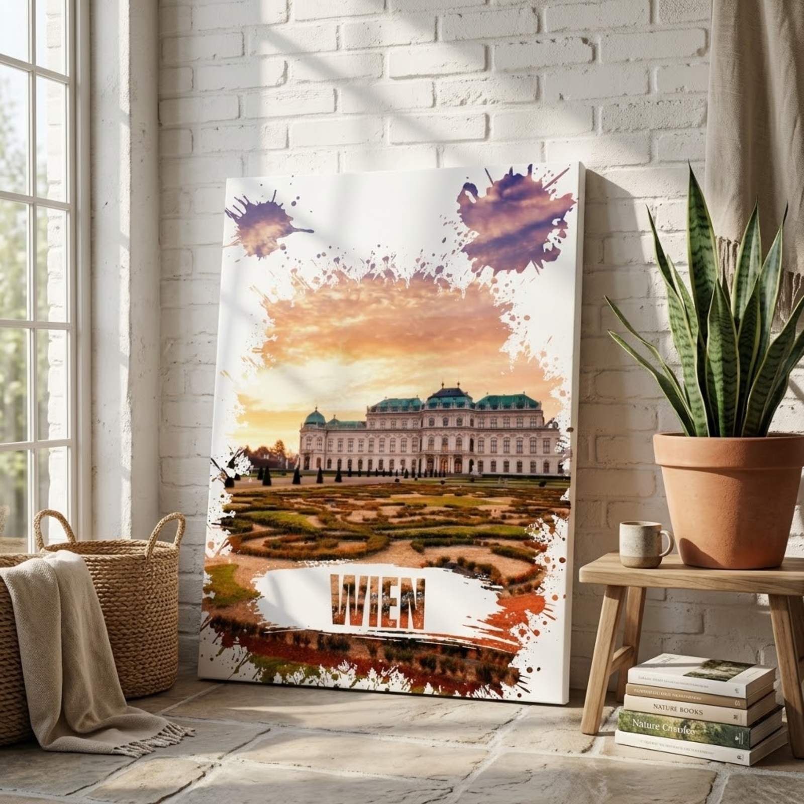 Vienna Belvedere Palace Canvas Art, Wien City Wall Decor, Living Room Decoration, Bedroom Wall Art, Office Gift, Housewarming, Traveler Gift - Image 5