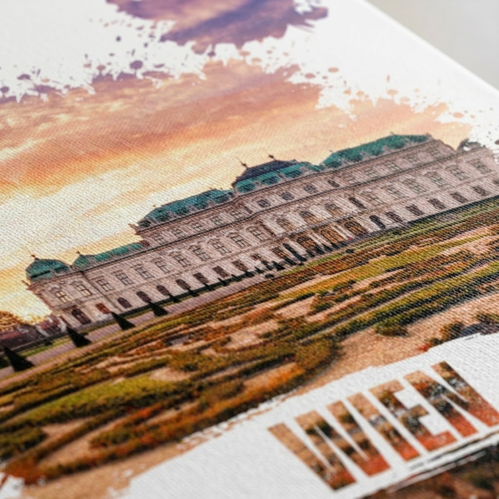 Vienna Belvedere Palace Canvas Art, Wien City Wall Decor, Living Room Decoration, Bedroom Wall Art, Office Gift, Housewarming, Traveler Gift - Image 6