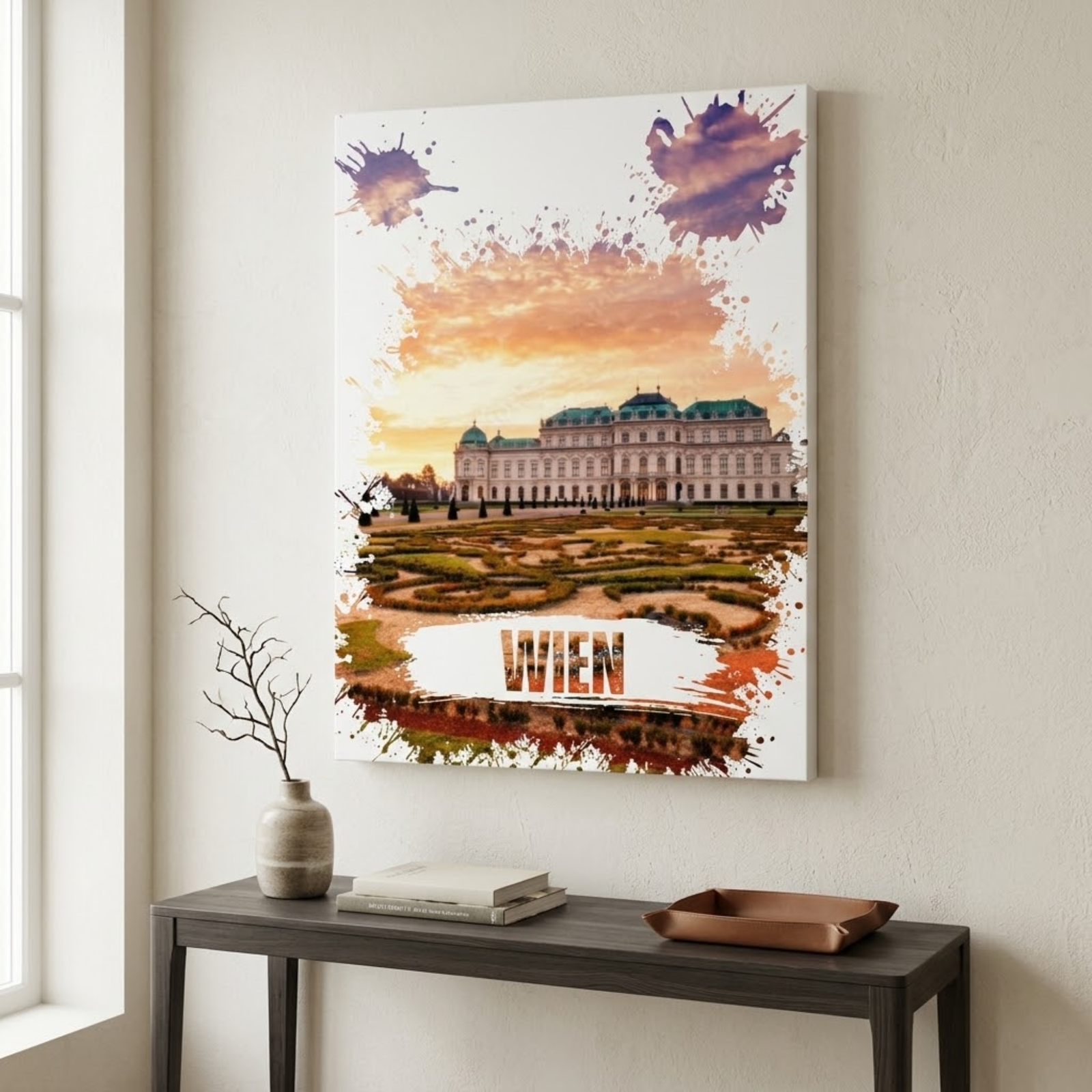 Vienna Belvedere Palace Canvas Art, Wien City Wall Decor, Living Room Decoration, Bedroom Wall Art, Office Gift, Housewarming, Traveler Gift - Image 10