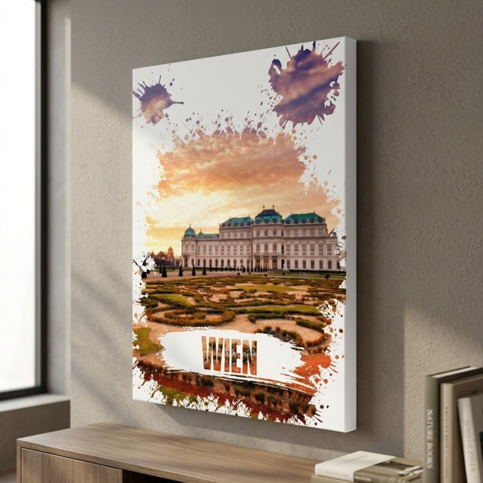 Vienna Belvedere Palace Canvas Art, Wien City Wall Decor, Living Room Decoration, Bedroom Wall Art, Office Gift, Housewarming, Traveler Gift - Image 13