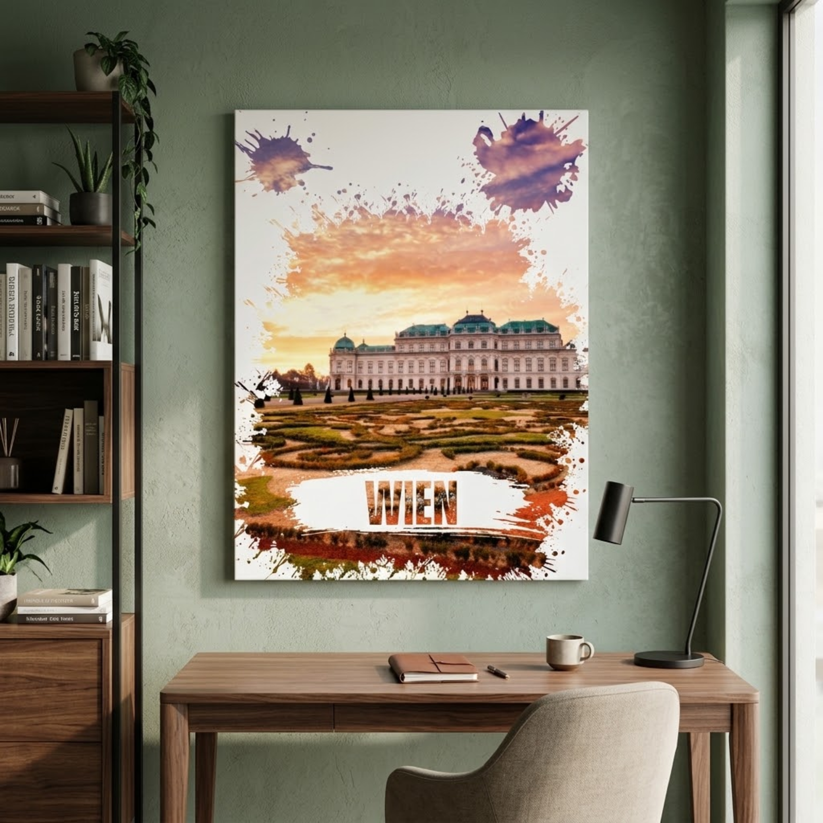 Vienna Belvedere Palace Canvas Art, Wien City Wall Decor, Living Room Decoration, Bedroom Wall Art, Office Gift, Housewarming, Traveler Gift - Image 14