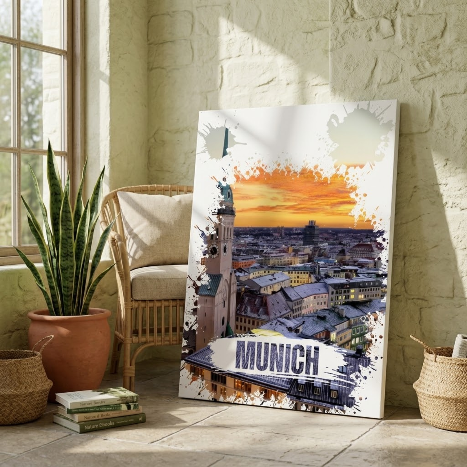 Munich Cityscape Canvas Wall Art, Wall Decoration, Munchen Town Hall, German Wall Art, Home Decoration, Bedroom Wall Art, New House Gift - Image 4