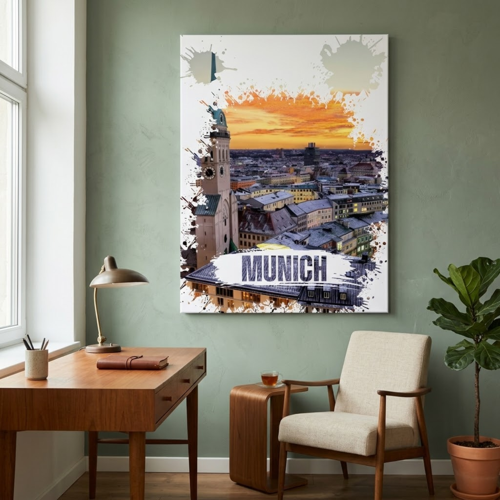 Munich Cityscape Canvas Wall Art, Wall Decoration, Munchen Town Hall, German Wall Art, Home Decoration, Bedroom Wall Art, New House Gift - Image 10