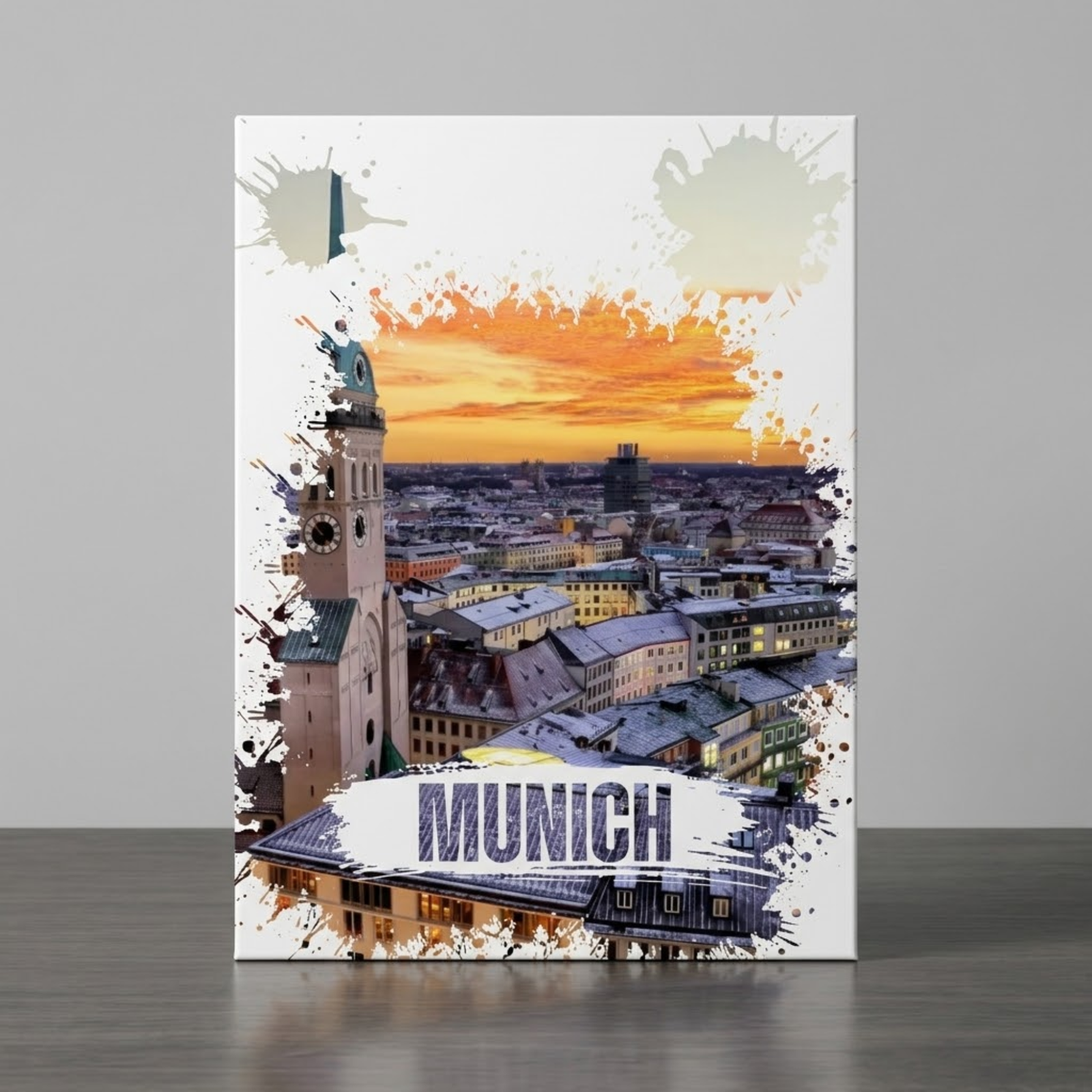 Munich Cityscape Canvas Wall Art, Wall Decoration, Munchen Town Hall, German Wall Art, Home Decoration, Bedroom Wall Art, New House Gift - Image 12