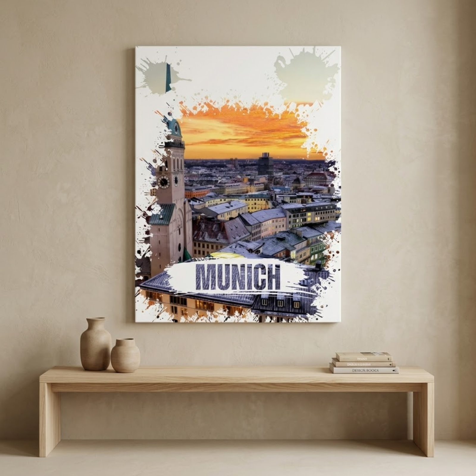 Munich Cityscape Canvas Wall Art, Wall Decoration, Munchen Town Hall, German Wall Art, Home Decoration, Bedroom Wall Art, New House Gift - Image 13