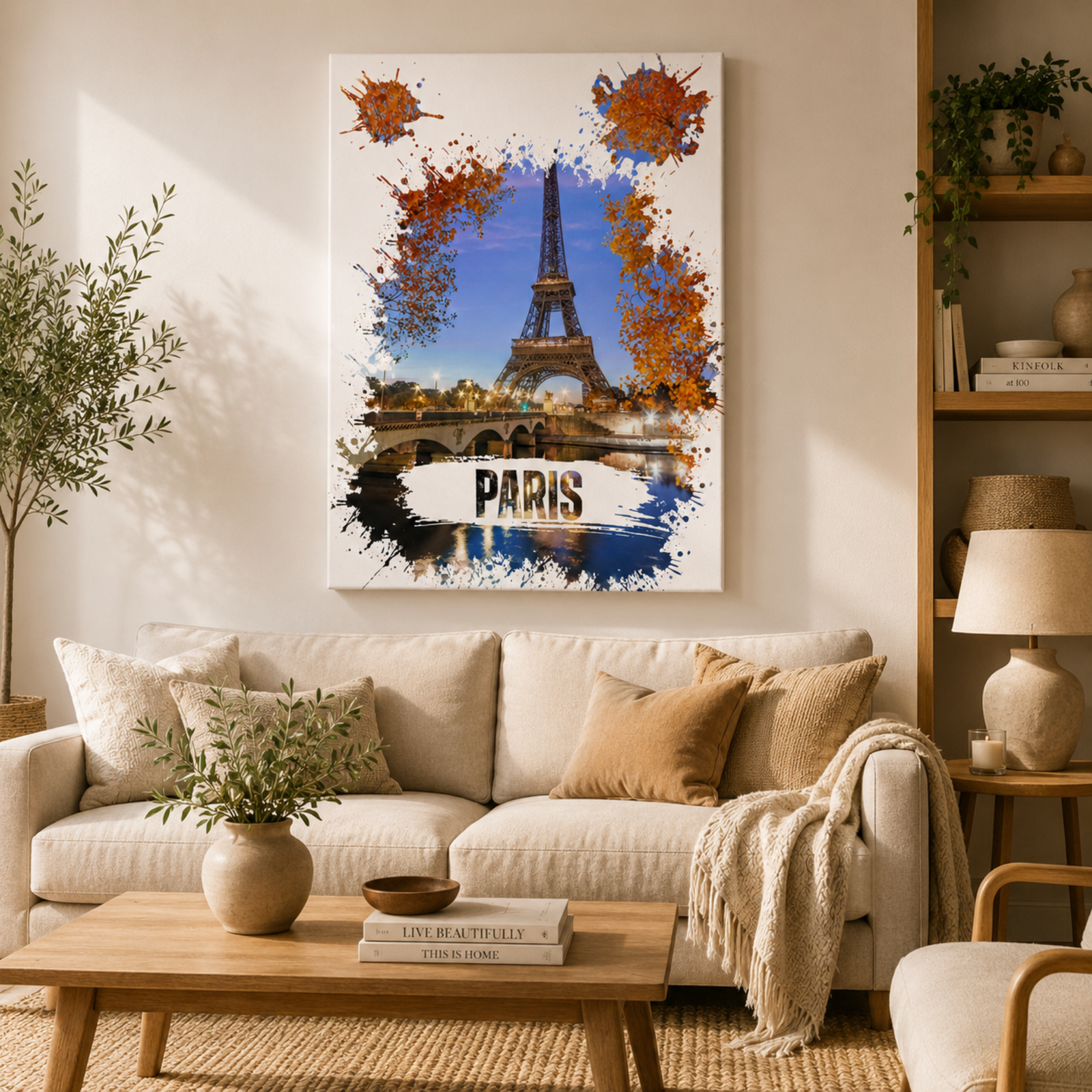 Eiffel Tower Wall Art, Paris City Canvas, Wall Decoration, Capital City Canvas, Housewarming Gift, New Home Gift, Home Decoration, Xmas Gift - Image 8