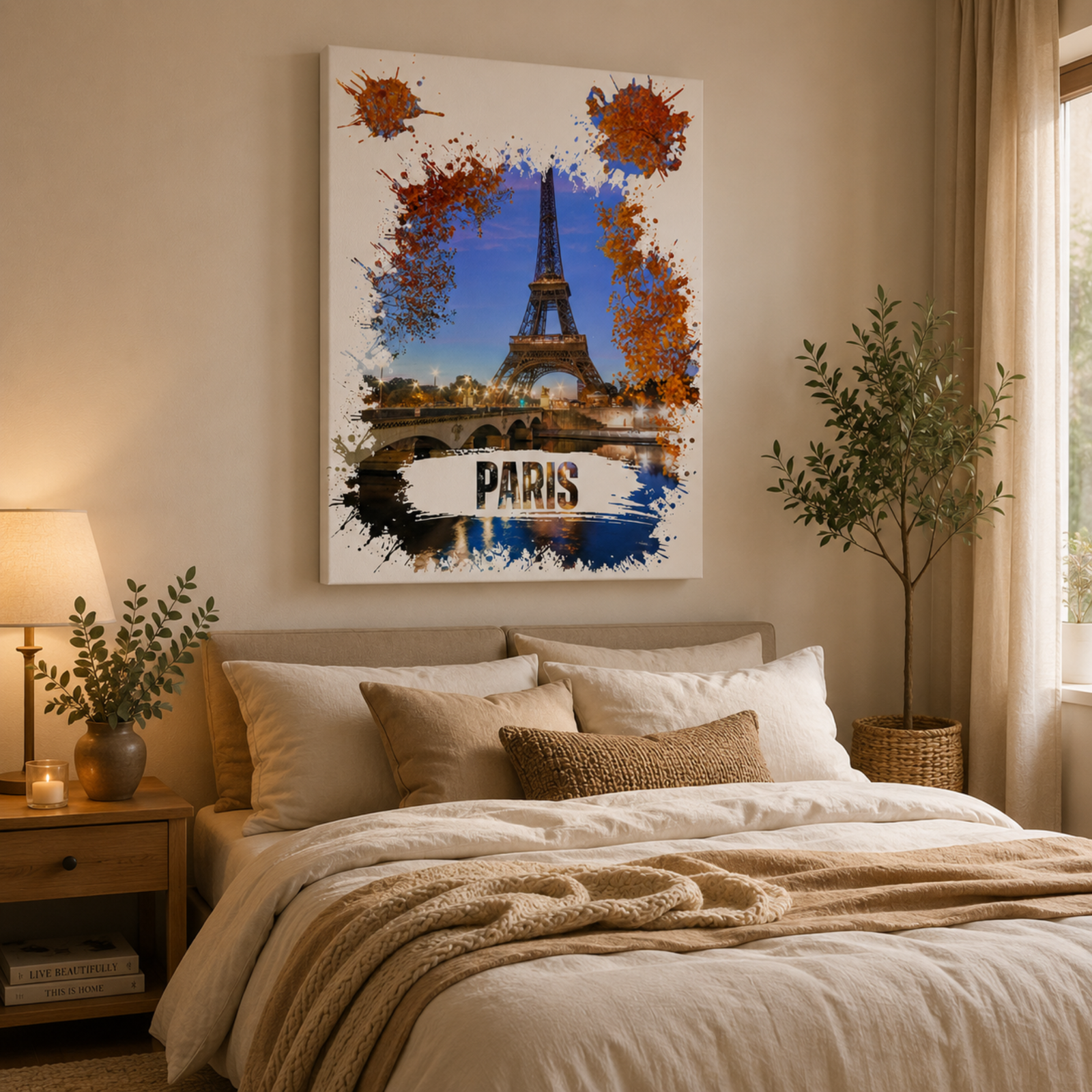 Eiffel Tower Wall Art, Paris City Canvas, Wall Decoration, Capital City Canvas, Housewarming Gift, New Home Gift, Home Decoration, Xmas Gift - Image 10