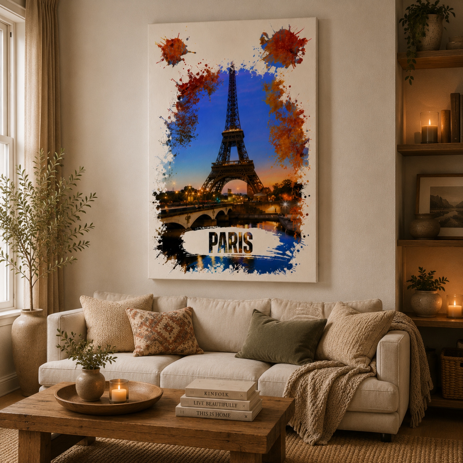 Eiffel Tower Wall Art, Paris City Canvas, Wall Decoration, Capital City Canvas, Housewarming Gift, New Home Gift, Home Decoration, Xmas Gift - Image 11