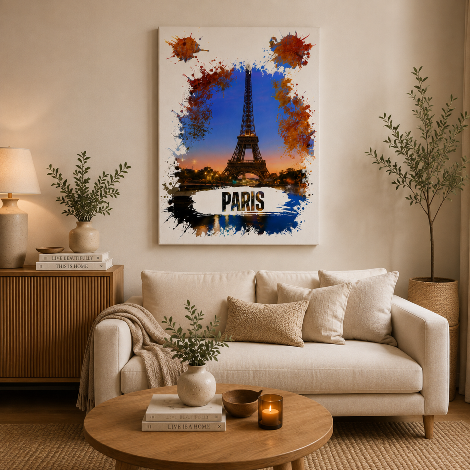 Eiffel Tower Wall Art, Paris City Canvas, Wall Decoration, Capital City Canvas, Housewarming Gift, New Home Gift, Home Decoration, Xmas Gift - Image 12