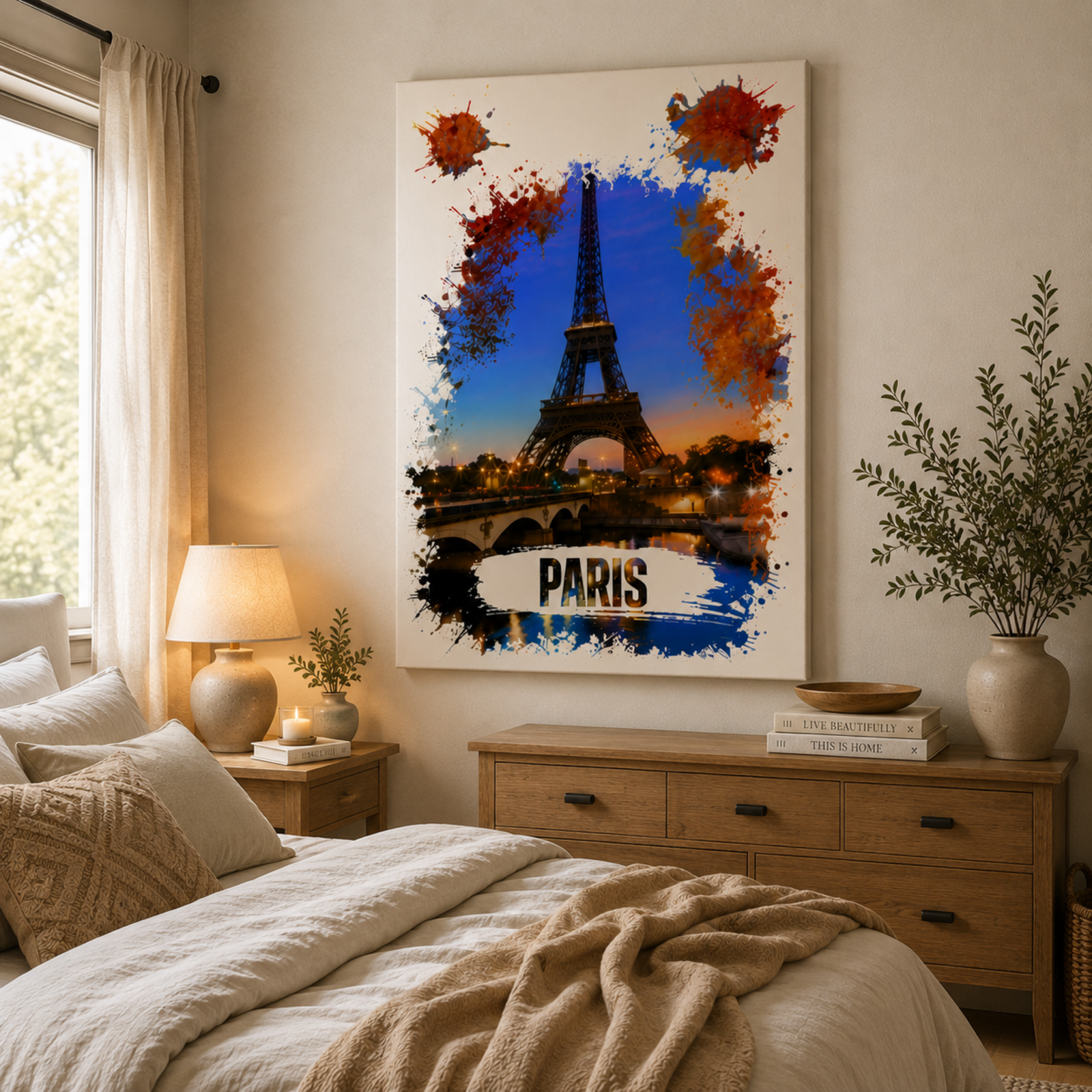 Eiffel Tower Wall Art, Paris City Canvas, Wall Decoration, Capital City Canvas, Housewarming Gift, New Home Gift, Home Decoration, Xmas Gift - Image 14