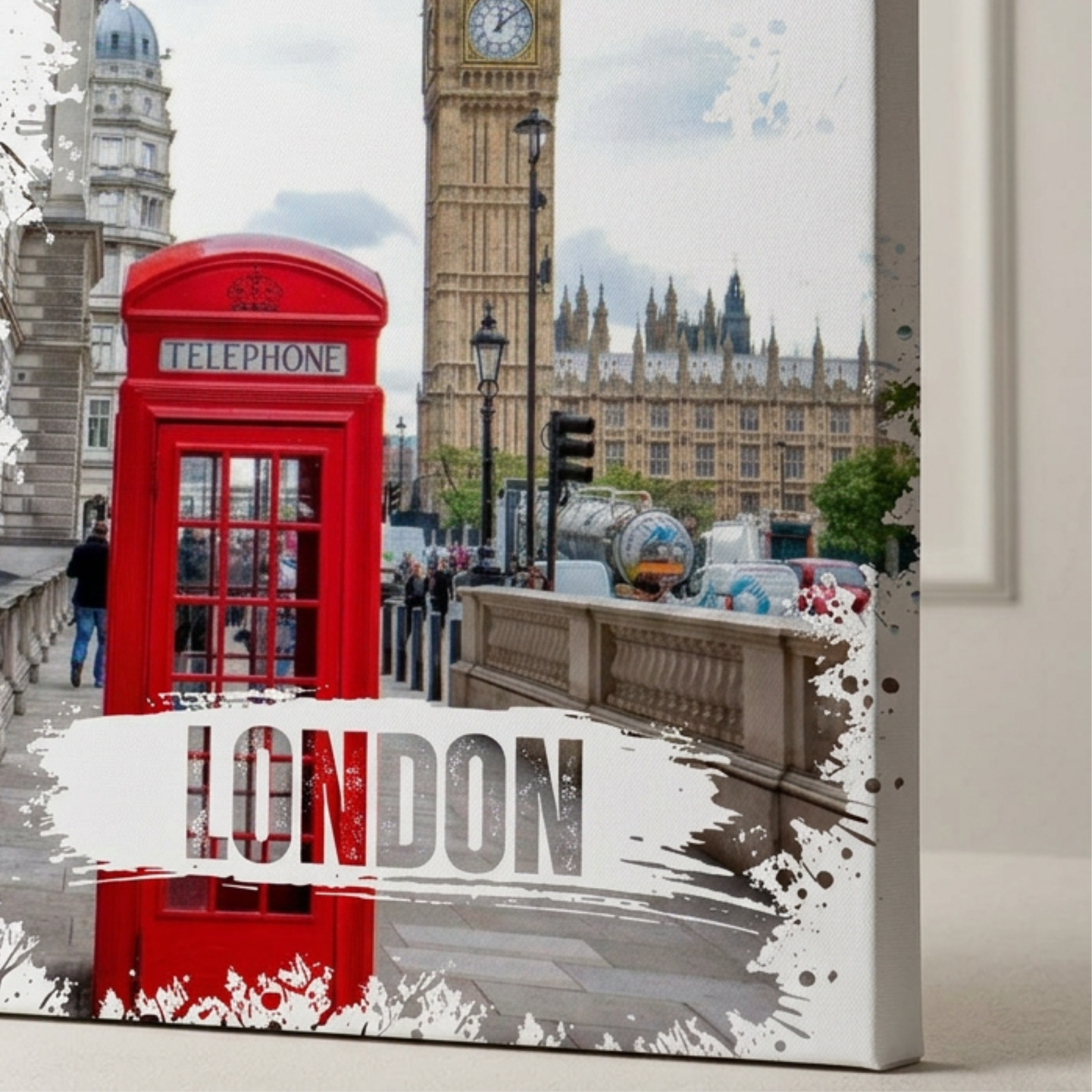 London Matte Canvas, Stretched Wall Art, 1.25" Depth, 6 Sizes, Canvas Wall Art, Housewarming, Living Room Decor, Home Decoration, Xmas Gift - Image 7
