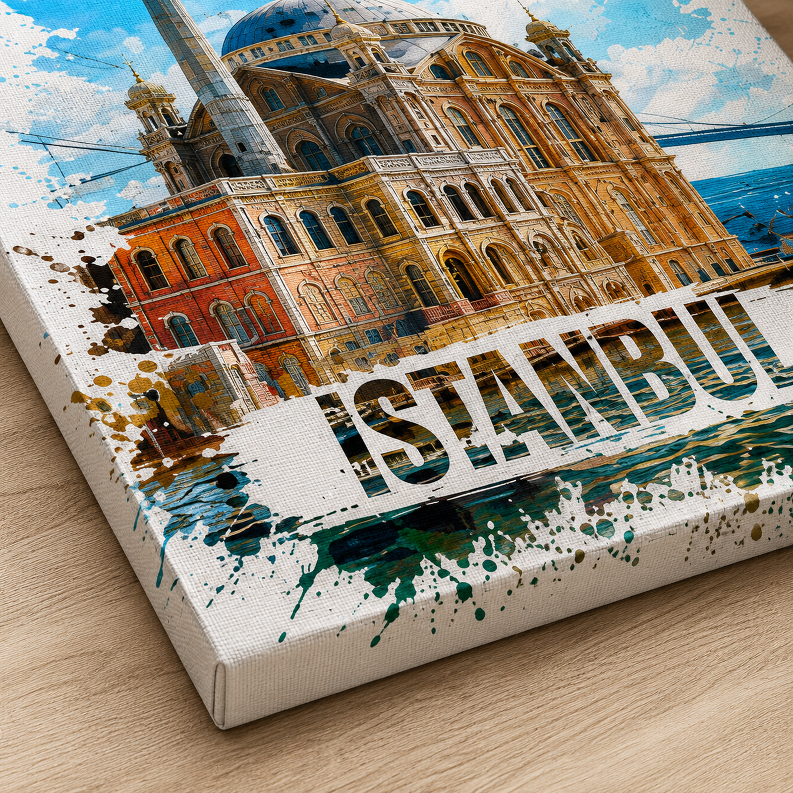 Istanbul Canvas Wall Art, 6 Sizes, Ortakoy Mosque Print, Bosphorus Cityscape, Turkish Home Decor, Living Room Art, Housewarming Gift - Image 2