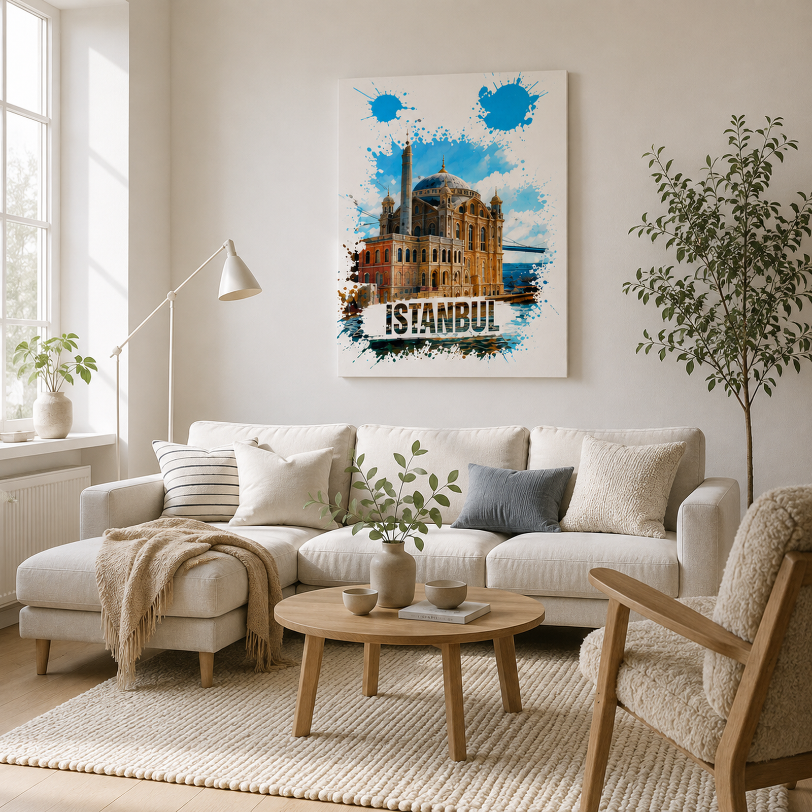 Istanbul Canvas Wall Art, 6 Sizes, Ortakoy Mosque Print, Bosphorus Cityscape, Turkish Home Decor, Living Room Art, Housewarming Gift - Image 3