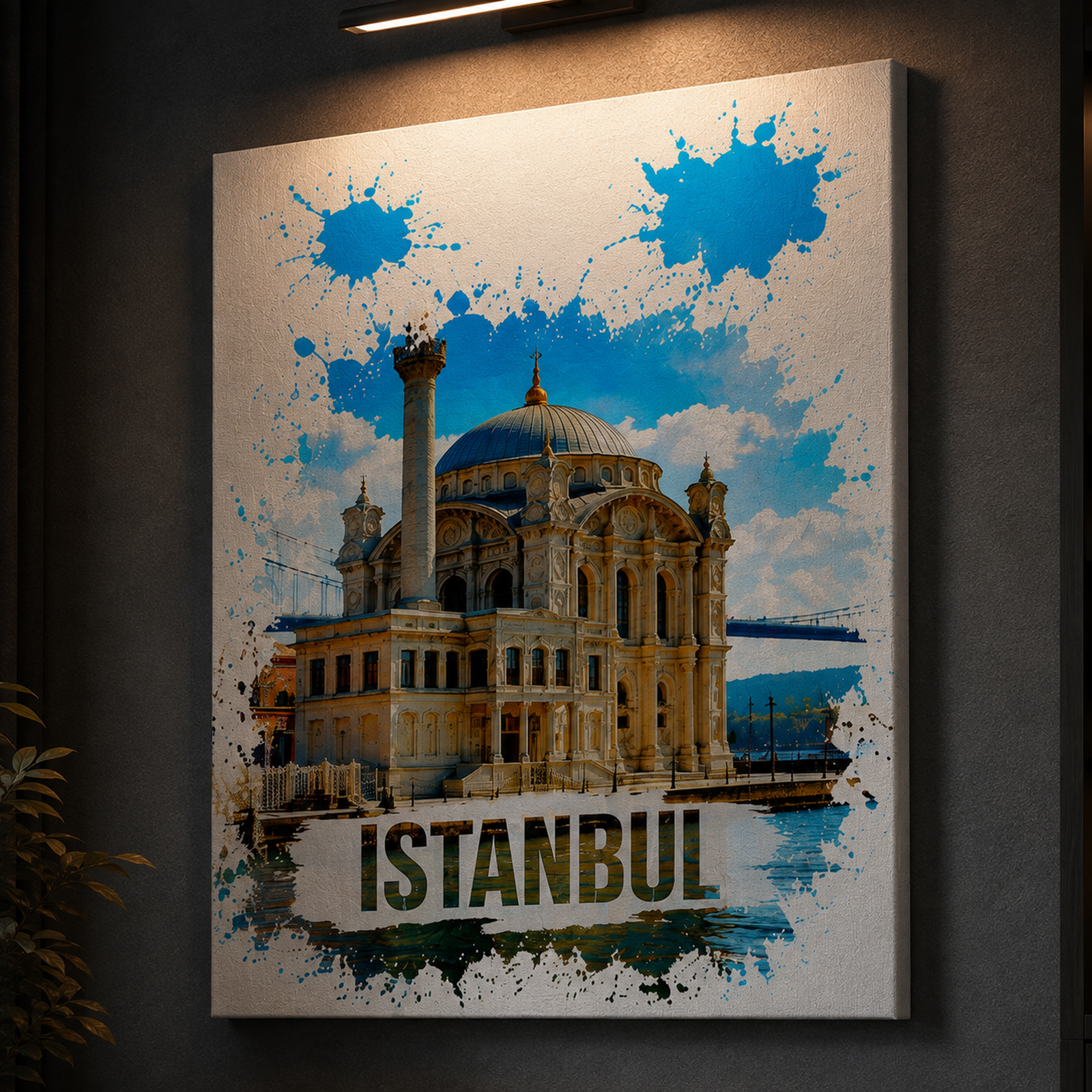 Istanbul Canvas Wall Art, 6 Sizes, Ortakoy Mosque Print, Bosphorus Cityscape, Turkish Home Decor, Living Room Art, Housewarming Gift - Image 5