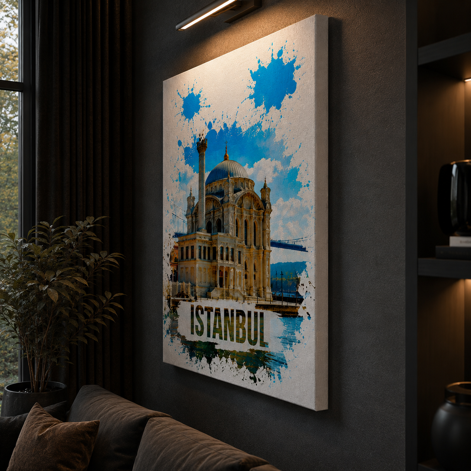 Istanbul Canvas Wall Art, 6 Sizes, Ortakoy Mosque Print, Bosphorus Cityscape, Turkish Home Decor, Living Room Art, Housewarming Gift - Image 6