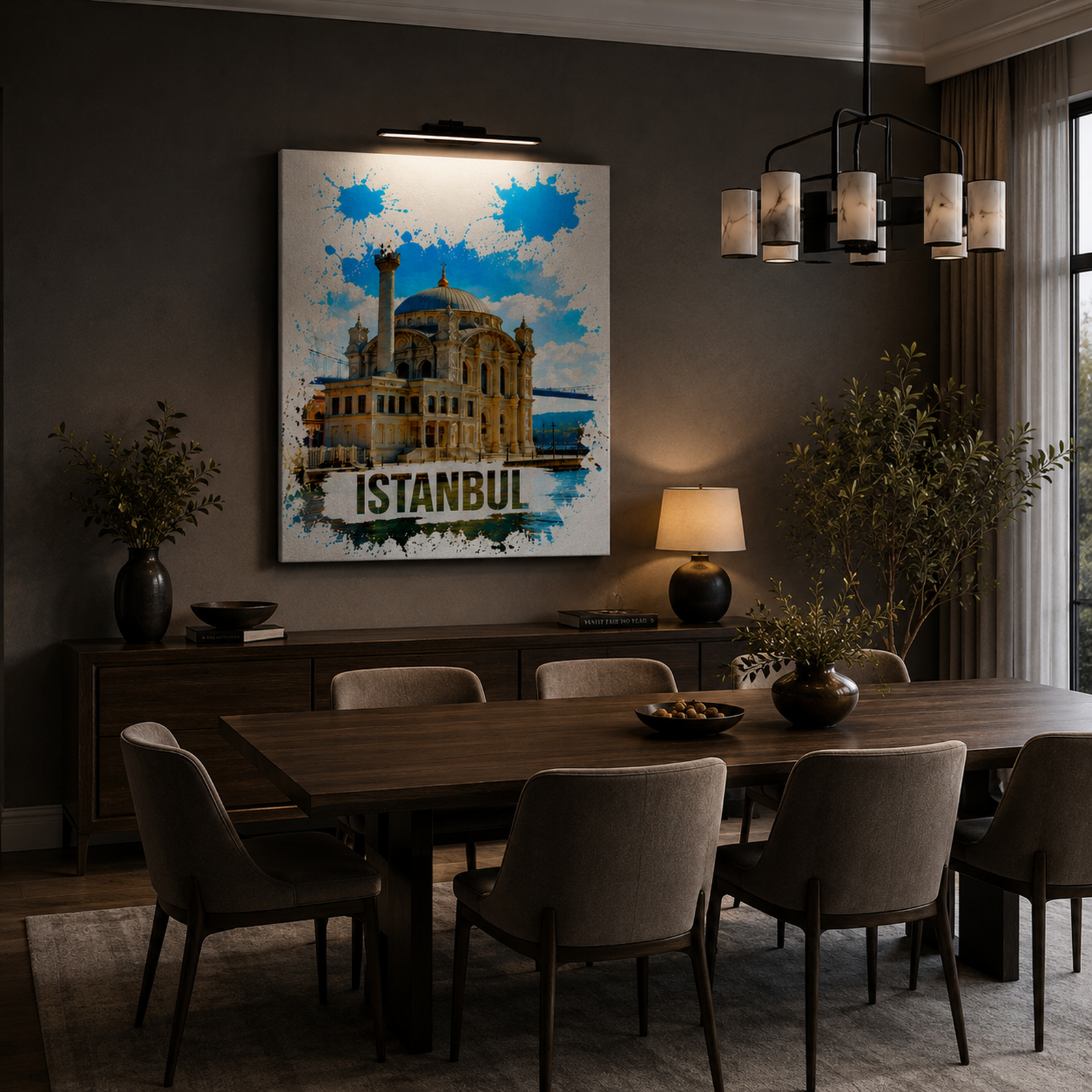 Istanbul Canvas Wall Art, 6 Sizes, Ortakoy Mosque Print, Bosphorus Cityscape, Turkish Home Decor, Living Room Art, Housewarming Gift - Image 7