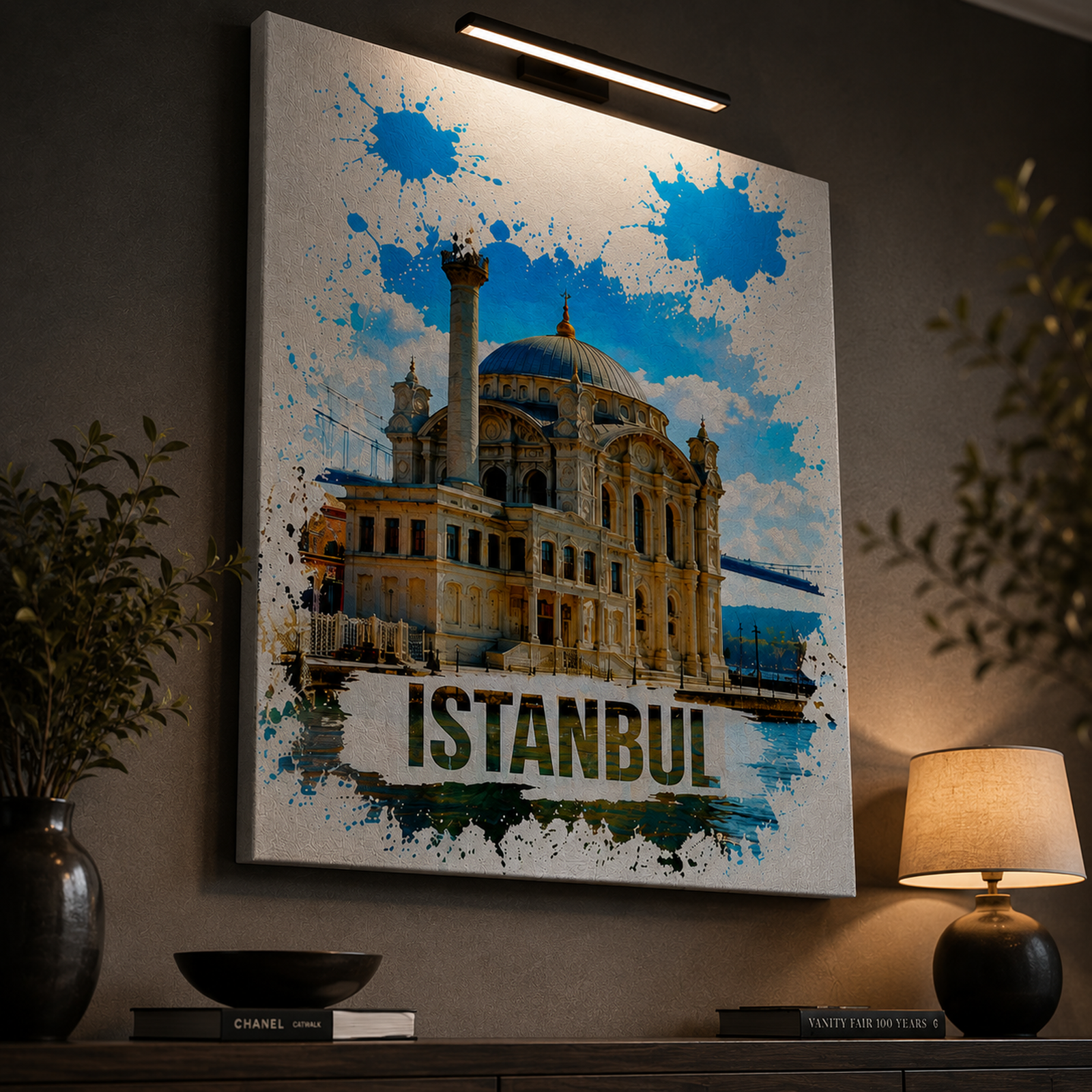 Istanbul Canvas Wall Art, 6 Sizes, Ortakoy Mosque Print, Bosphorus Cityscape, Turkish Home Decor, Living Room Art, Housewarming Gift - Image 8