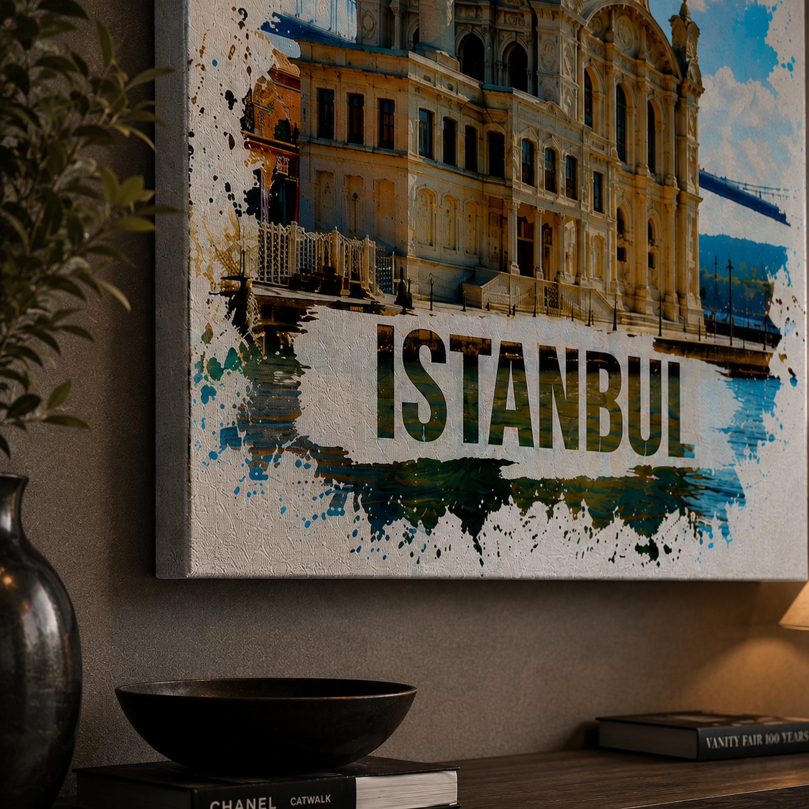 Istanbul Canvas Wall Art, 6 Sizes, Ortakoy Mosque Print, Bosphorus Cityscape, Turkish Home Decor, Living Room Art, Housewarming Gift - Image 9