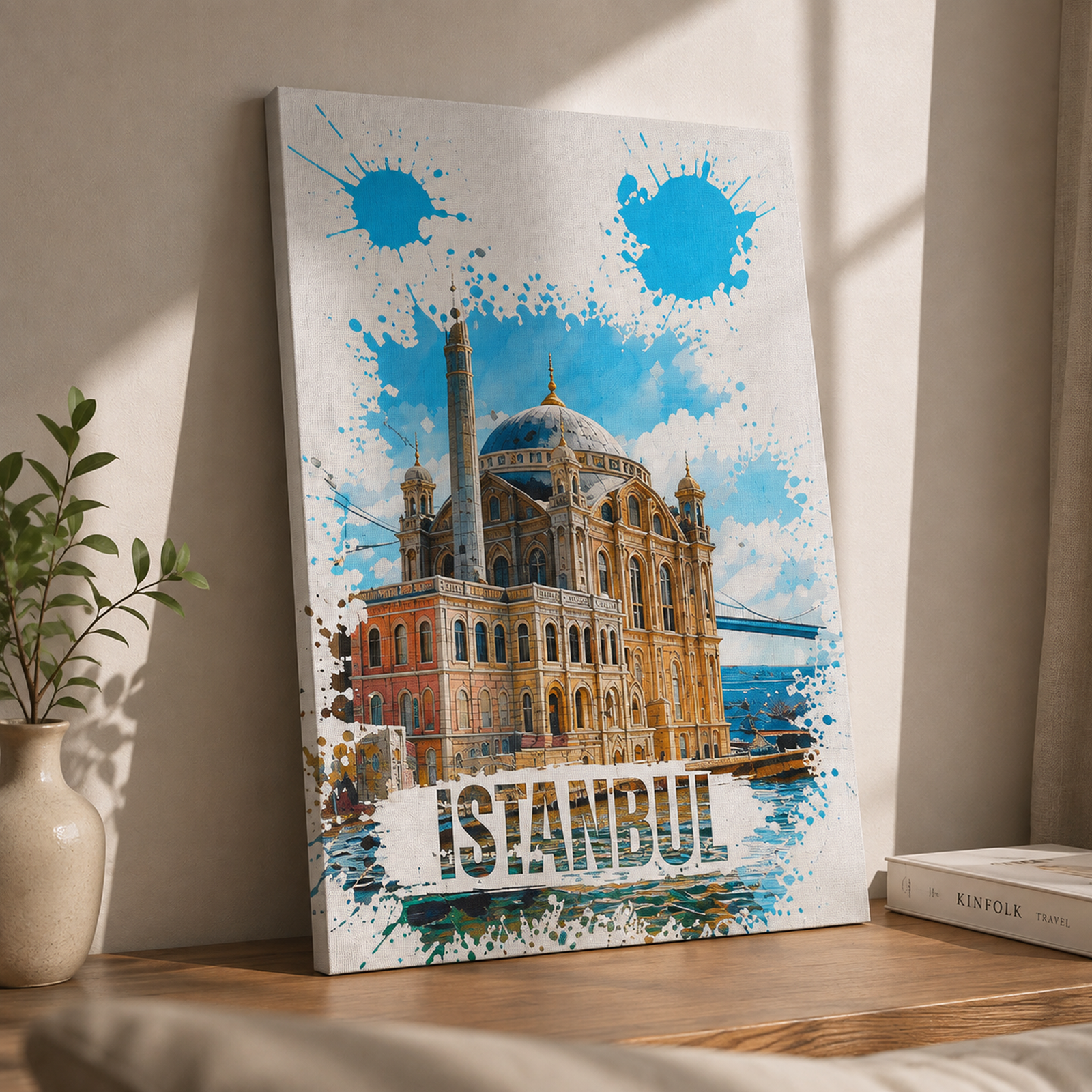 Istanbul Canvas Wall Art, 6 Sizes, Ortakoy Mosque Print, Bosphorus Cityscape, Turkish Home Decor, Living Room Art, Housewarming Gift - Image 12
