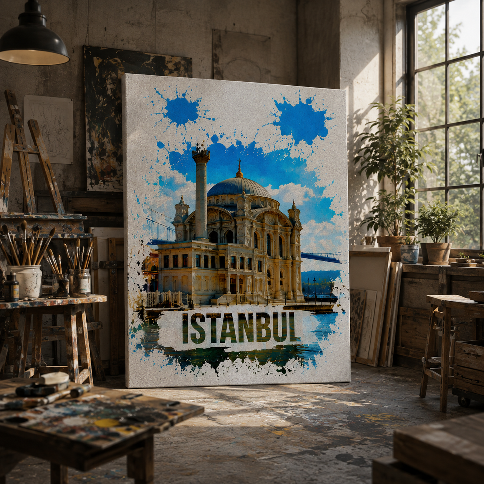Istanbul Canvas Wall Art, 6 Sizes, Ortakoy Mosque Print, Bosphorus Cityscape, Turkish Home Decor, Living Room Art, Housewarming Gift - Image 13