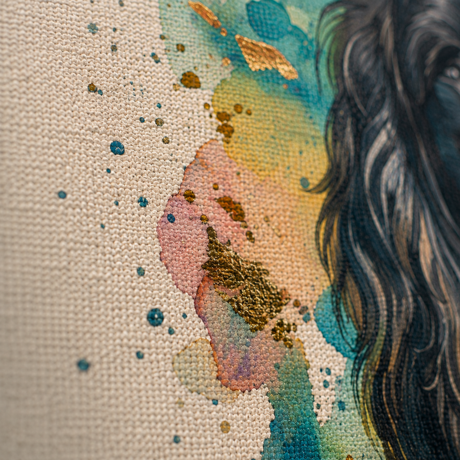 English Cocker Spaniel Canvas Wall Art, Black and White Cocker Spaniel, Pet Supply, 3D Pet Portrait, Cocker Spaniel Poster, Canvas Wall Art - Image 12